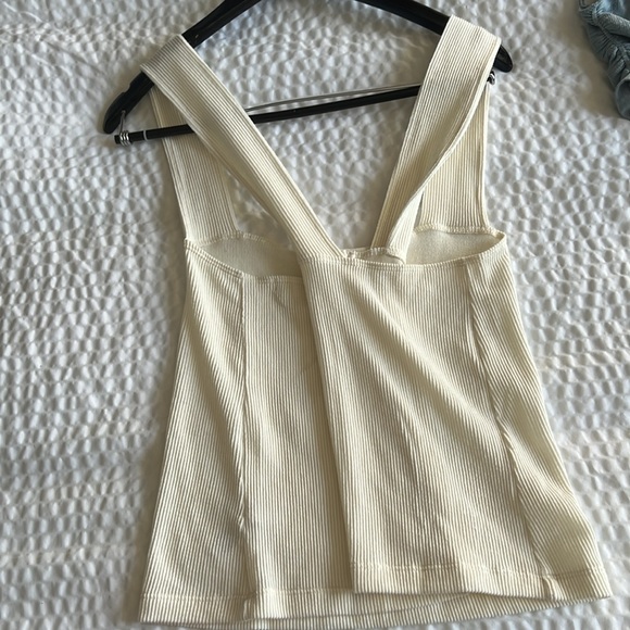Project Social T Off White Open Back Tank - Picture 2 of 3
